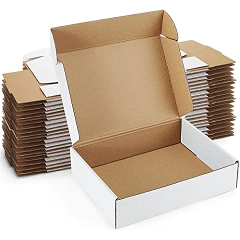 Poever Shipping Boxes 9x6x2 inches Cover