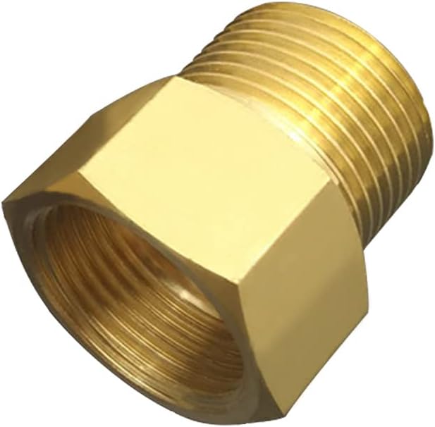 Joywayus 3/4" NPT Thread Female × 3/4" NPT Thread Male Brass Pipe Fitting Adapter （pack of 2)