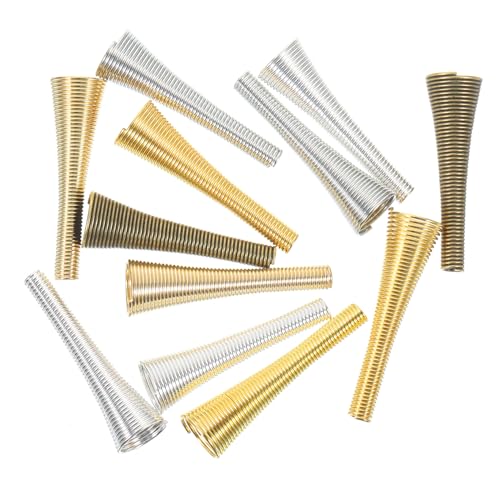 ARTIBETTER 60pcs Metal Cone Bead Caps for Jewelry Making Durable Craft Cones for Bracelets Hollow Bead End Caps for DIY Projects and Present Making