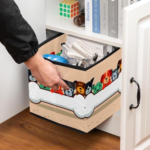 Boîte de rangement pliable en tissu pour ordonner vos placards