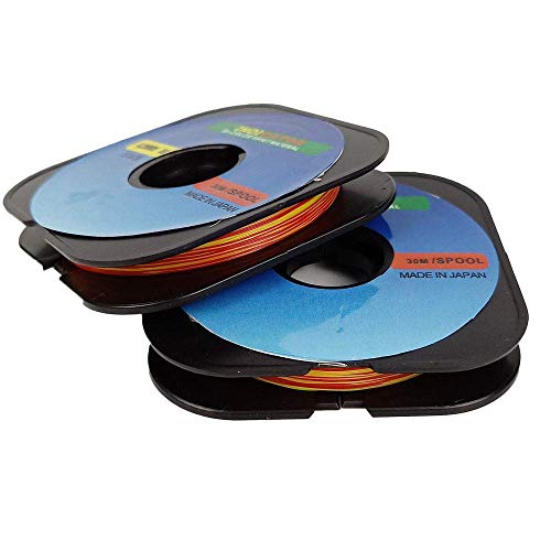 Aventik - Indicador de Pesca con Mosca, 2 Unidades, diseño de Dos Colores, Alta Visibilidad, indicador Europeo de picada de NINFA, línea Tippet 30 m/Bobina, 0.18mm-4X