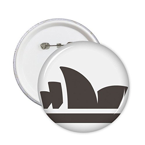 Pins Opéra de Sydney badge bouton rond XL décoration vêtement 5pcs