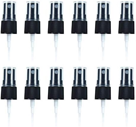 AQUEENLY Spray Tops for Essential Oil Bottles Reusable 12 PCS Fine Mist Oils Spray Tops with Lid, Fits 5ml & 15ml Oil Bottles