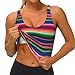 Colorful Mexican Stripes Print Lightweight Trendy Women Sports Vest Yoga Workout Running Vests All Seasons