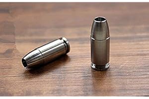 TIKING Bullet Shape Titanium and Brass Lanyard Bead