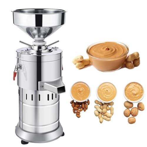 Electric Peanut Butter Maker Machine for Nuts and Seeds, High-Capacity 33lbs/h, Perfect for Homemade Nut Butters and Specialty Foods