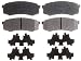 ACDelco 14D606CH Advantage Ceramic Rear Disc Brake Pad Set