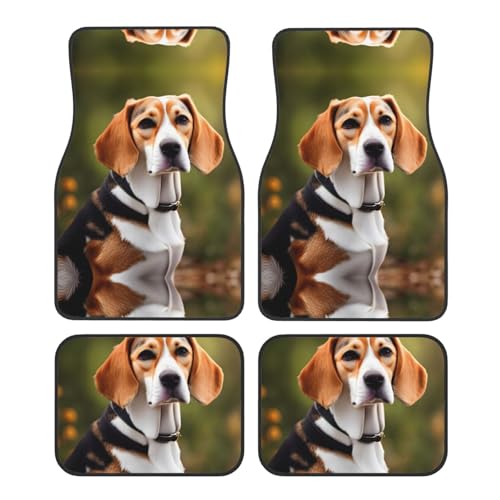 Tapis de voiture motif beagle universels pour aménagement intérieur de camionnette et SUV