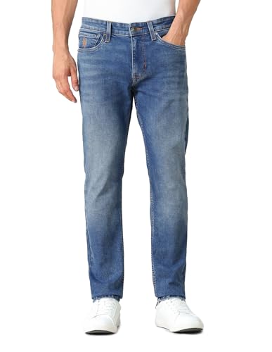 Image of U.S. Polo ASSN. Denim Co. Brandon Fit Jeans for Men, Full Length Mens Denim for Office & Regular Wear