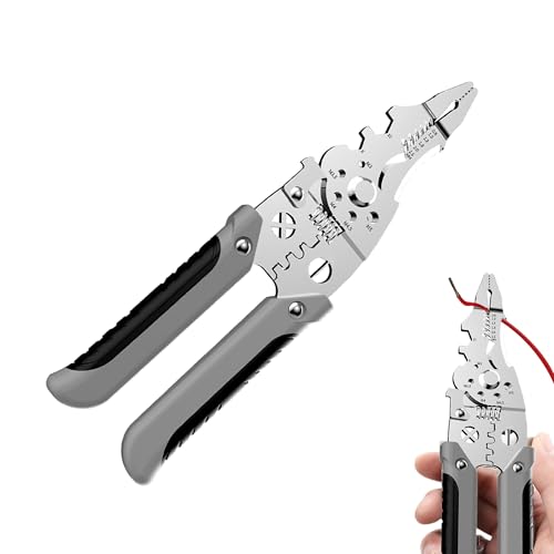 1Pcs Multifunctional Wire Stripper Tool Stainless Steels Pliers Electrical Pliers Multipurpose Wire Pliers Electrical Wire Strippers Practical Electricians Cable Stripper Wire Cutters
