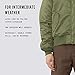 Alpha Industries MA-1 Slim Fit Bomber Flight Jacket - Fighter Pilot Flight Jacket - Sage, L