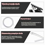 Przewód PTFE 10M z nożyczkami, 2,5mm ID x 4mm OD, dla Bambu Lab A1, A1 Mini, P1P, P1S, X1C oraz dla Creality K1, K1 Max, dla 1,75mm drutów do drukarek 3D, przezroczysty