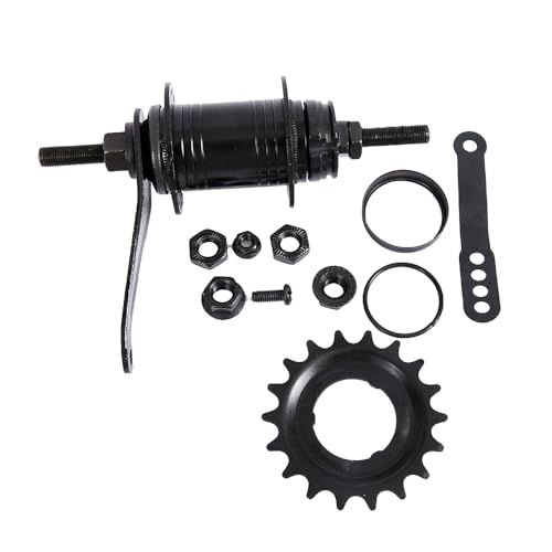 ZAS Bicycle Coaster Brake Hub/Bike Brake Rear Hub 36 Hole Stainless Steel - 18 Tooth Slice and Accessory Included - Works with 1.5" Adapter - Rear Width 110mm - Axle Length 165mm