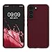 Produktbild kwmobile Hülle kompatibel mit Samsung Galaxy S22 Hülle - Silikon Handy Case - Handyhülle weiche Oberfläche - kabelloses Laden - Bordeaux Violett