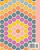 Hexagon Graph Paper Notebook: Stylish Hexagonal Grid Paper Journal for Design and Drafting | English Paper Piecing Quilt Flower Pattern Cover Design in Cheerful Colors #1