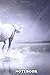 Notebook: White Horse , Journal for Writing, College Ruled Size 6" x 9", 110 Pages