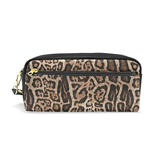 Astuccio senza cuciture con zampe su astuccio per matite penne pennarelli articoli di cancelleria per scuola e ufficio Multicolore 5 Taglia unica marrone pelle sintetica grigio bianco