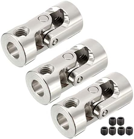 Sourcing Map 2 Stück Kardangelenk 10mm - Edelstahl U-Kupplung Für Lenkwelle
