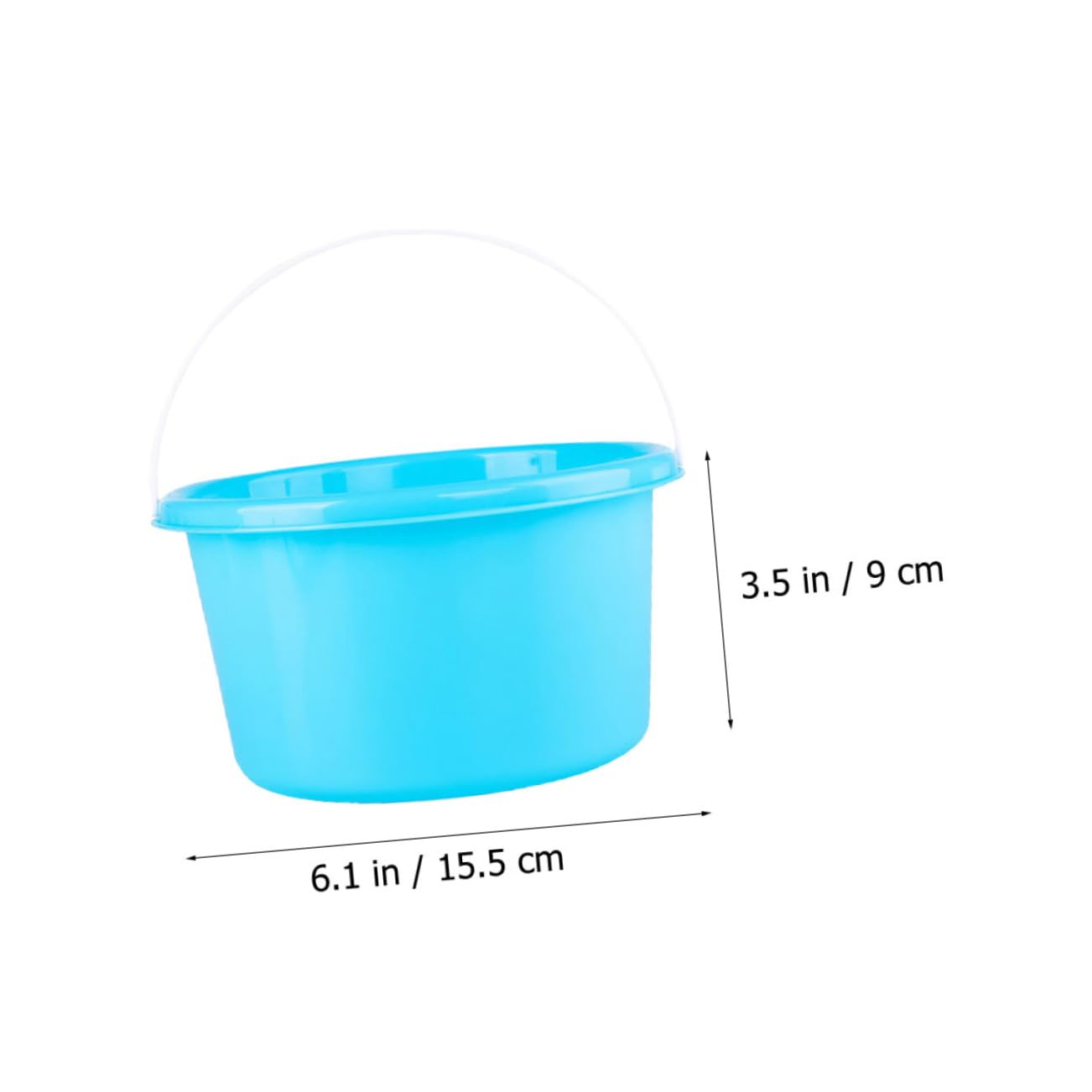 Hohopeti 6pcs Mini Beach Buckets for Sand Lightweight Fun for Backyard Beach Adventures Promotes Coordination Skills Random Color