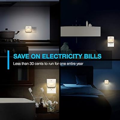 Vont 'Aura' LED Night Light (Plug-in) Super Smart Dusk to Dawn Sensor, Auto Night Lights Suitable for Bedroom, Bathroom… 41+CQAMT1qL. SS400