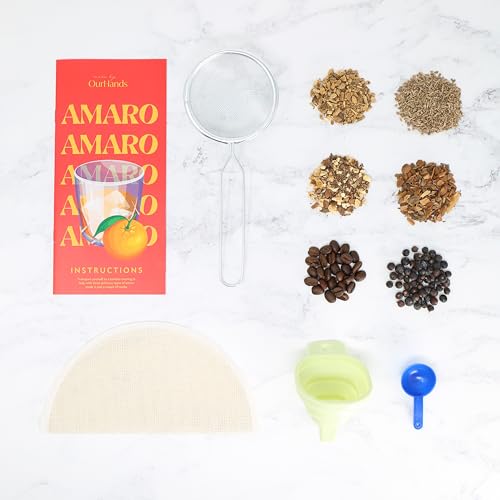Amaro Making Kit by OurHands - Make your own amaro italian liqueur from delicious natural botanicals
