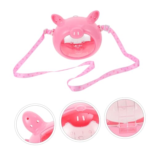 Cage portable pour hamster légère et ventilée - Boîte de transport rose VICASKY