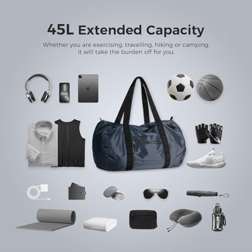 Packable 45L Foldable Duffel Bag