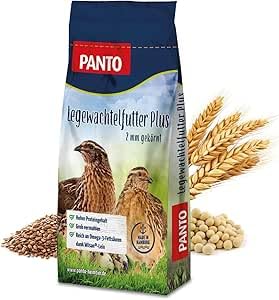 PANTO Legewachtel Plus 10 kg gekörntes Wachtelfutter (2 mm) für optimale Legeleistung Alleinfuttermittel für Legewachteln Geflügelfutter