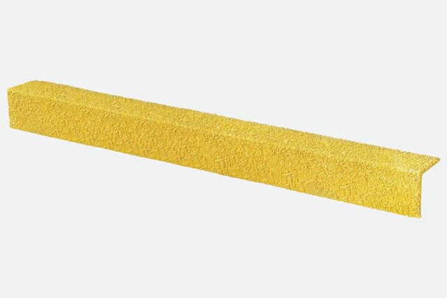 Anti-Slip GRP Stair Nosing 55mm x 55mm | Yellow | 0.4m