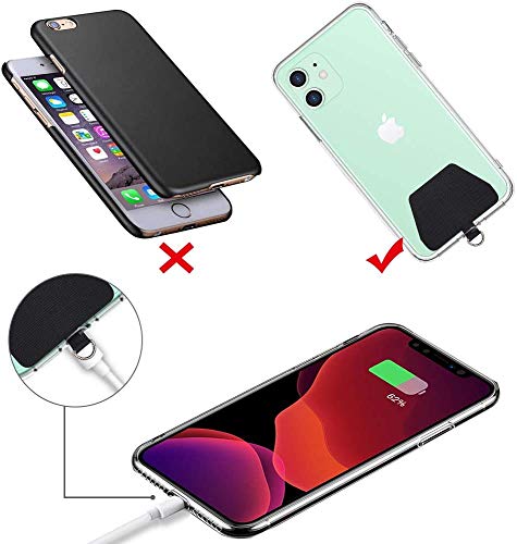 Phone Lanyard Tether Pad, 2 Pieces SHANSHUI Universal Cell Phone Lanyard Tether Pad Compatible with All Smartphones - Image 5