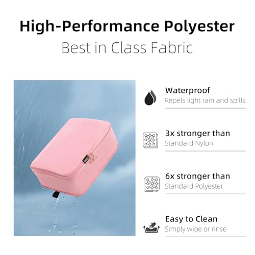 5 Set Compression Packing Cubes, Travel Organizer Bags for Suitcases and Backpacks (Dusty Pink)2