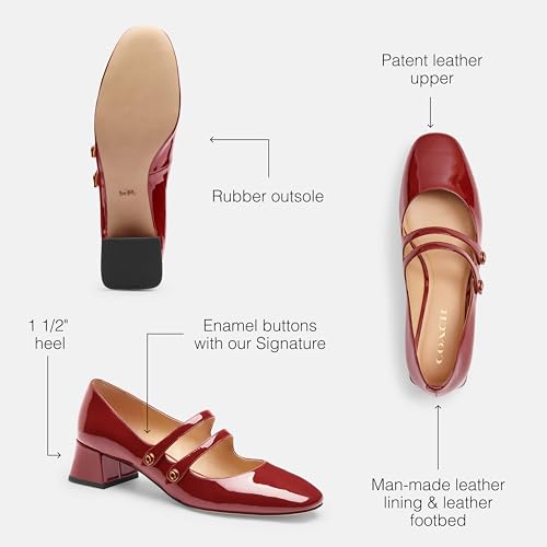 COACH Women's Angelina Mary Jane Flat3