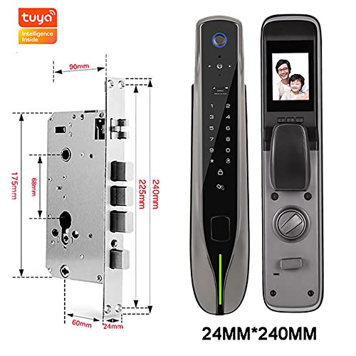 Fechadura De Porta De Sem Chave 5 Em 1, Fechadura De ImpressãO Digital BioméTrica, Para TU-YA APP, P