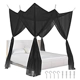 Mosquitero de Cama,Cama Mosquitera de Queen King Size de una Abertura con Ganchos,Mosquitera Anti Insectos de Ventilado 190...