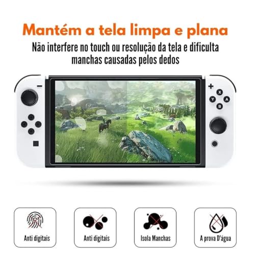 Pelicula De Vidro Protetor para Nintendo Switch Oled