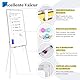 maxtek ​Flipchart Ständer Whiteboard, 90X60cm Magnetisches Tragbares Trocken Abwischbar White Board, Höhenverstellbar, Haken Verschieben Flipchart Papier, Dreibein Whiteboards mit Ständer