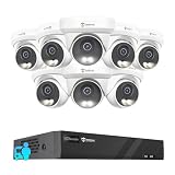 Anpviz 8CH PoE Security Camera System, 8X 5MP Turret Cams, 6MP NVR (No HDD)
