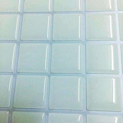 Pastilha Branca Resinada Adesiva Kit 4 Placas, Cromo Sign