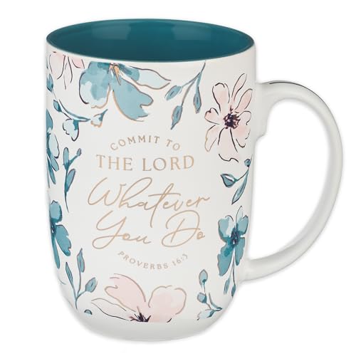 Image of Christian Art Gifts Large Ceramic Coffee & Tea Scripture Mug for Women