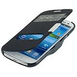 Das S-View Flip Cover mit Sichtfenster ist speziell für das Samsung Galaxy S3 hergestellt. Das Rückteil der Schutzhülle aus strapazierfähigem Kunstoff