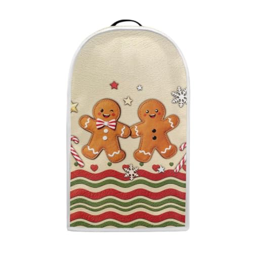 Image of Christmas Cookie Kitchen Blender Dust Cover with Top Handle | Washable Anti Splash, Stand Mixer or Coffee Juicer Maker Cover Polyester Dust Proof Blender Protector Covers for Friends