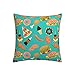 Hamburger Donut Coke Impression Housses de Coussin décoratives, taie d'oreiller en Microfibre taie d'oreiller carrée pour Chambre à Coucher, canapé et Voiture, 18 x 18 Pouces Pouces