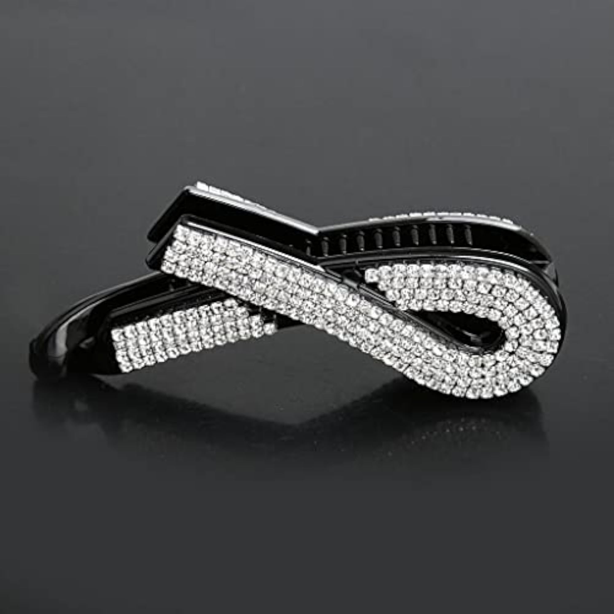 Acrylic Full Crystal Rhinestone Banana Hair Clip