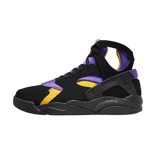 Nike Air Flight Huarache Chaussures pour homme, Noir/violet Varsity del Sol, 41 EU