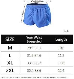 Muscle Alive Men's Sport Running 1 Inch Elite Split Running Shorts with Side Mesh Panel Quick Dry Shorts