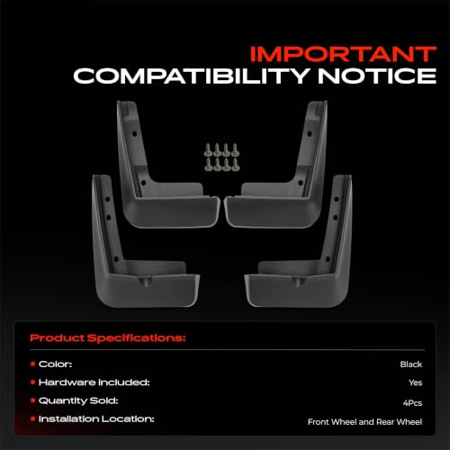 A-Premium Mud Flaps Compatible with Kia K5 2021-2025 Sedan by A-Premium - Used condition - Image 3