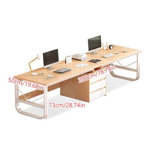 Bureau double 200cm pour travailler à deux sans manquer d'espace - 2