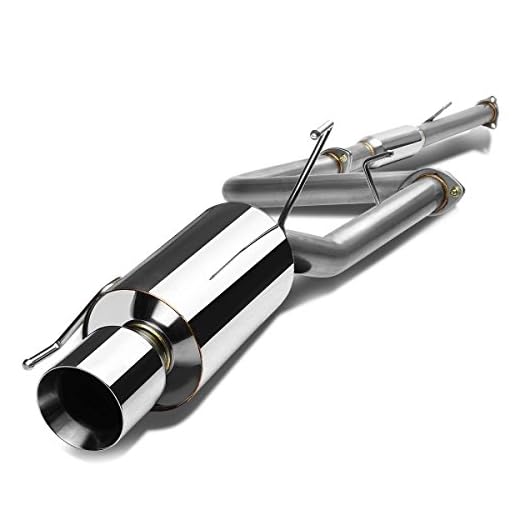 DNA MOTORING CBE-HP92-NRT Cat Back Exhaust System [Compatible with 92-96 Honda Prelude]
