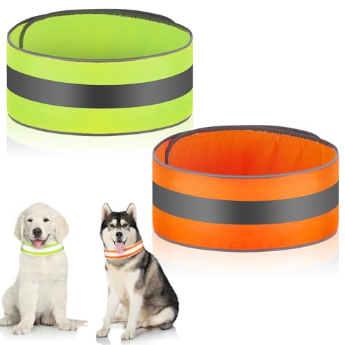 Paterr 2 Pcs Reflective Dog Collar High Visibility