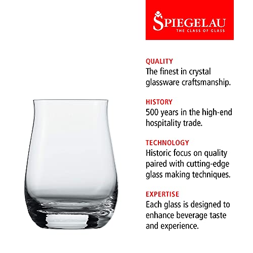 Spiegelau Single Barrel Bourbon Glasses Set Of 4 - European-Made Crystal, Modern Whiskey Glasses, Dishwasher Safe, Professional Quality Cocktail Glass Gift Set - 13.25 Oz #TOP2